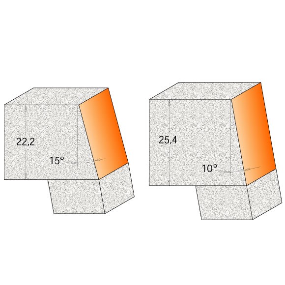 Buy CMT- Bevel Cutter For Corian: S=12 D=13.7x22.2 Online | Power Tools | Qetaat.com